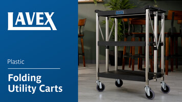 Lavex Plastic Folding Utility Carts