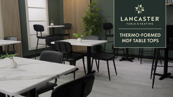 Lancaster Table & Seating Thermo-Formed MDF Tabletops