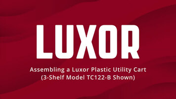 How to Assemble a Luxor Plastic Utility Cart