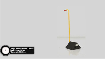 Vestil LWC Rubber Wheel Chock With Ergo Handle Overview Vestil LWC Rubber Wheel Chock With Ergo Handle Overview