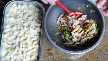Takeout Recipe Inspiration - White Cheddar Mac & Cheese with Poblano Chicken