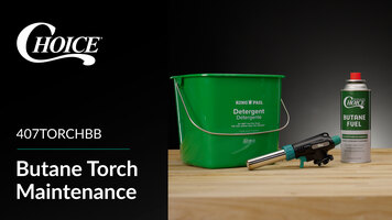 Choice Butane Torches 407TORCHBB Maintenance