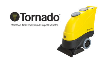 Tornado Marathon 1200 Pull Behind Carpet Extractor Features