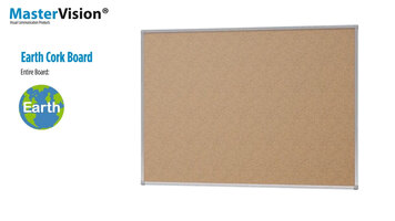 MasterVision Earth Cork Board