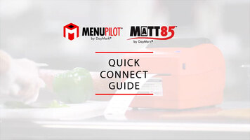 Matt85/MenuPilot Quick Connect Guide Matt85/MenuPilot Quick Connect Guide