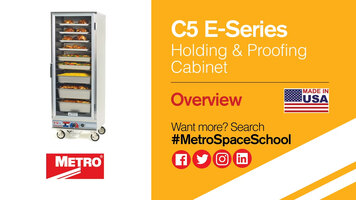 Metro C5 E Series Holding and Proofing Cabinets