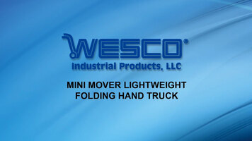 Wesco Mini Mover Lightweight Folding Hand Truck