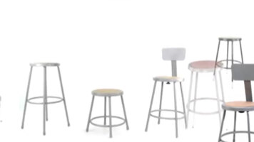 National Public Seating 6200 Series Round Lab Stool