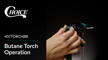 Choice Butane Torches 407TORCHBB Operation Instructions