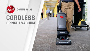 Hoover Commercial Cordless Upright Vacuum Overview