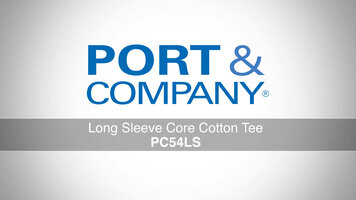 Port & Company Long Sleeve Core Cotton Tee Overview Port & Company Long Sleeve Core Cotton Tee Overview