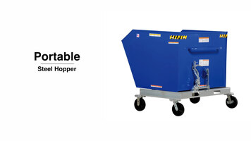 Vestil P-HOP Portable Steel Hoppers
