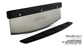 Pinnacolo 14" Sharpenable Rocker Cutter with Wooden Top Overview Pinnacolo 14" Sharpenable Rocker Cutter with Wooden Top Overview
