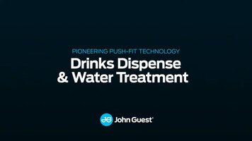 John Guest - Pioneering Push-Fit Technology - Drinks Dispense & Water Treatment