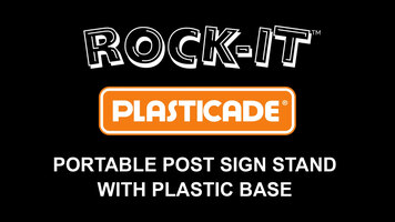 Plasticade Rubber Base Portable Post Sign Stand Assembly Instructions Plasticade Rubber Base Portable Post Sign Stand Assembly Instructions
