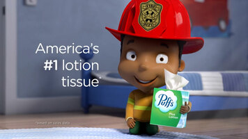 Puffs Plus Lotion Tissue Theo the Firefighter