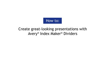 Avery® Index Maker Dividers with Easy Apply Strip Avery® Index Maker Dividers with Easy Apply Strip