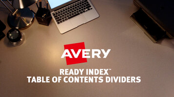 Avery® Ready Index Instructions