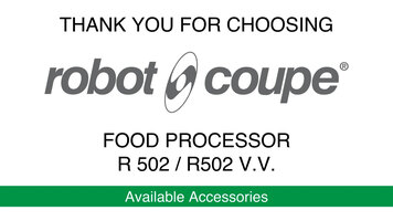 Robot Coupe R502 Food Processors: Accessories
