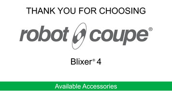 Robot-Coupe Blixer 4 Food Processor: Accessories Robot-Coupe Blixer 4 Food Processor: Accessories