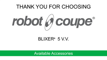 Robot-Coupe Blixer 5 V.V. Food Processor: Accessories