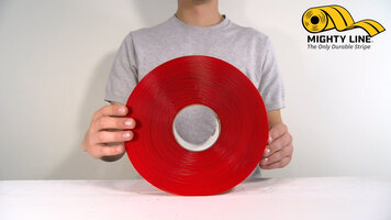 Mighty Line Red Safety Floor Tape Peel Tutorial