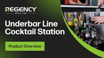 Regency Spec Line Underbar Line Cocktail Station