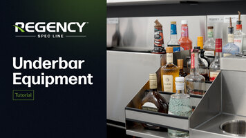 Regency Underbar Equipment Installation Guide Regency Underbar Equipment Installation Guide