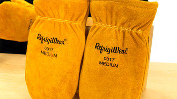 Refrigiwear Gold Insulated Leather Mitt