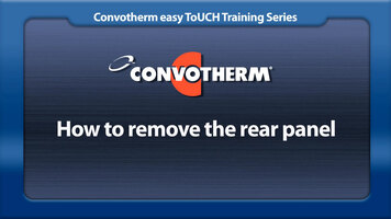 Cleveland Convotherm: Removing the Rear Panel