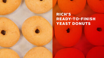 Rich's Ready-To-Finish Yeast Raised Donut Rings Handling Video