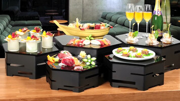 Rosseto Skycap Hexagon Buffet Display Stands