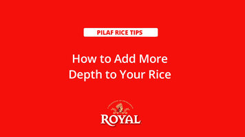 Pilaf Rice: How to Add Depth Pilaf Rice: How to Add Depth