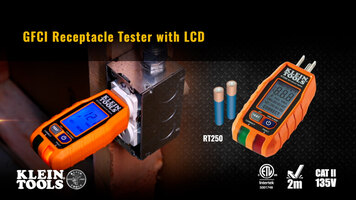 The Klein Tools GFCI Receptacle Tester with LCD Overview The Klein Tools GFCI Receptacle Tester with LCD Overview