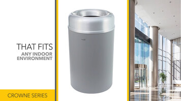 Rubbermaid® Crowne Trash Receptacles