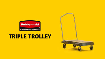 Rubbermaid® Triple Trolley Cart Rubbermaid® Triple Trolley Cart
