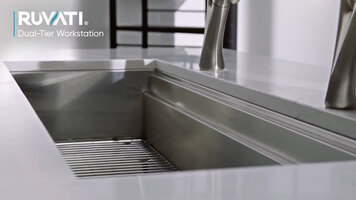 Ruvati Dual Tier Workstation Sink