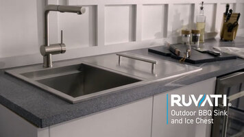 Ruvati Outdoor BBQ Workstation Sink and Ice Chest Ruvati Outdoor BBQ Workstation Sink and Ice Chest