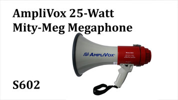 AmpliVox S602 Mity Meg 25 Watt Megaphone Overview AmpliVox S602 Mity Meg 25 Watt Megaphone Overview