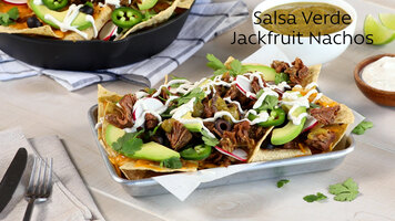 Salsa Verde Jackfruit Nachos Recipe