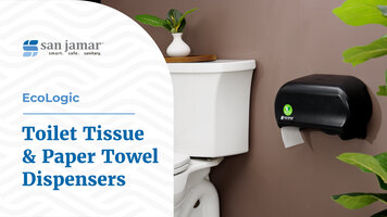 San Jamar EcoLogic Toilet Tissue and Paper Towel Dispensers