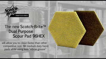 Scotch Brite™ Dual Purpose Scour Pad 96HEX: Performance Scotch Brite™ Dual Purpose Scour Pad 96HEX: Performance