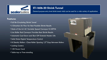 Sealer Sales ST-1606-20 Shrink Tunnel Sealer Sales ST-1606-20 Shrink Tunnel
