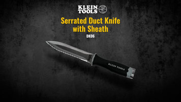 Klein Tools DK06 Serrated Duct Knife Overview Klein Tools DK06 Serrated Duct Knife Overview
