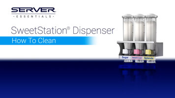 Server SweetStation Dispenser - How to Clean