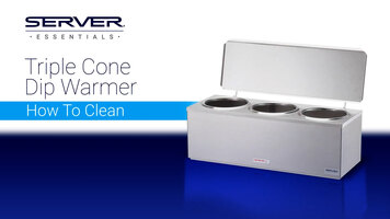Server Triple Cone Dip Warmer - How to Clean Server Triple Cone Dip Warmer - How to Clean