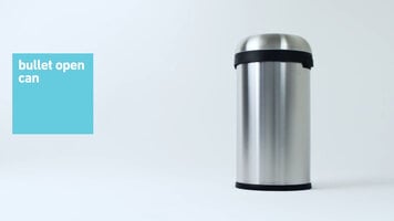 simplehuman Bullet Open Trash Cans