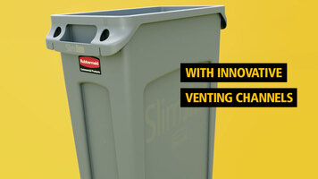 Rubbermaid Slim Jim Vented Trash Can