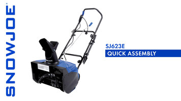 Snow Joe SJ623E Snow Blower Assembly Tutorial