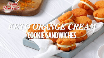 How to Make Keto Orange Cream Cookies Sandwiches